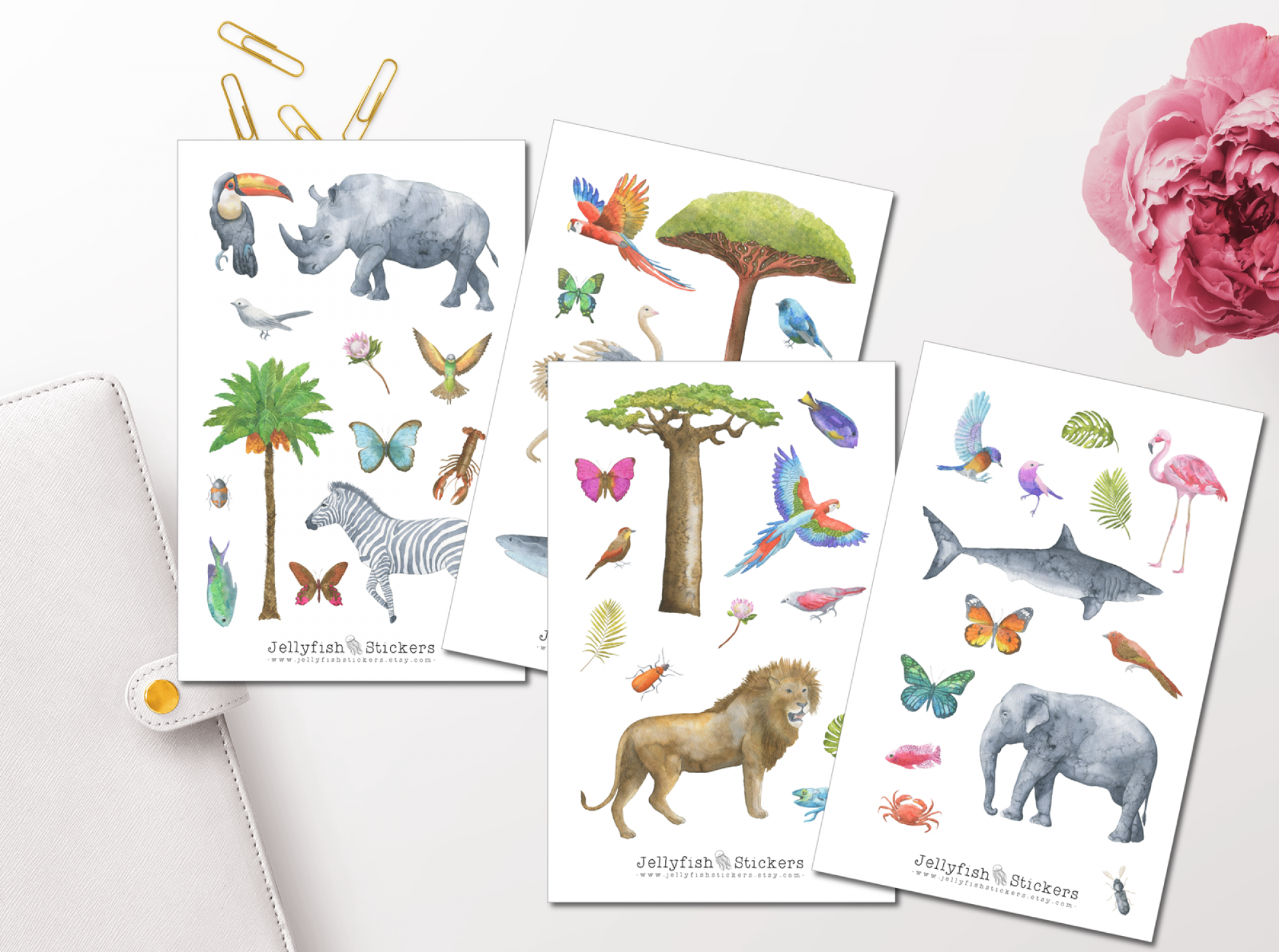 Africa Sticker Set